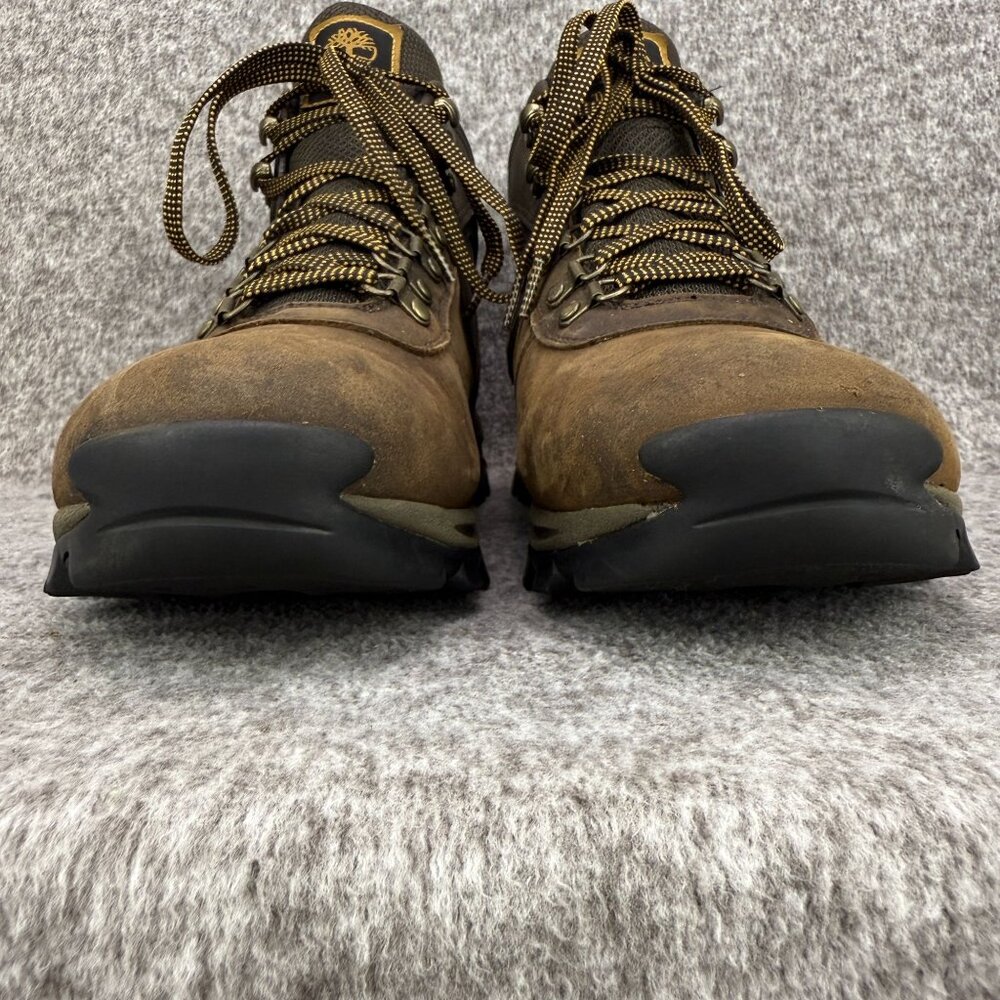 ✅Mens 11 Timberland Mt. Maddsen Hiking Boots Brown Leather Mid Waterproof Shoes - Picture 6 of 12